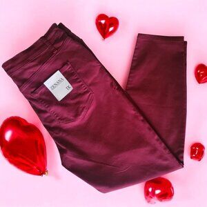 Zenana Womens Burgundy Skinny Jeans 1X - Sustainable & Ethical